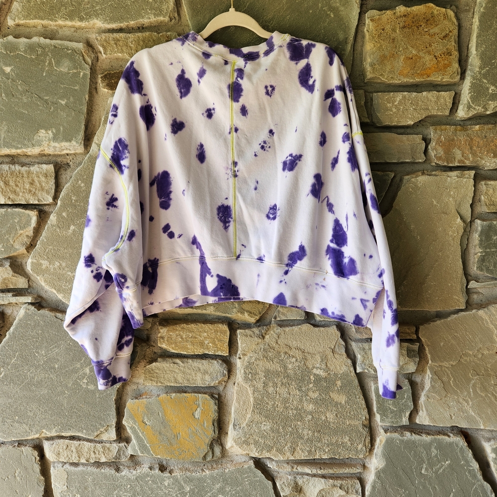Nike Women's Purple Tie-Dye Sweatshirt - Picture 6 of 7